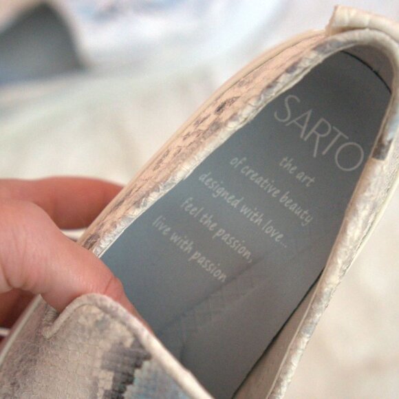 Sarto snakeskin slip on sneakers - Picture 4 of 5